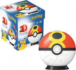 3D puzzleball pokémon repeat ball 54 dílků