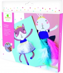 Pockets kreativní sada – zdobení obrázků peříčky a stuhami