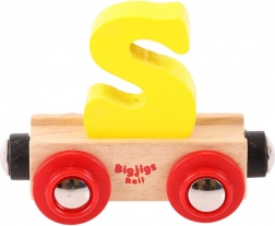 Bigjigs Rail dřevěný vagónek – písmeno S