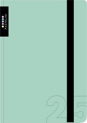 Týdenní diář A6 2025 Pastelini zelený