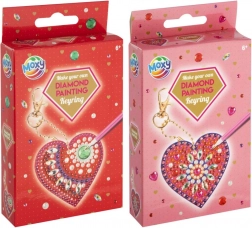 Diamantové malování – klíčenka srdíčko