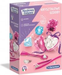 Křišťálové ozdoby – vědecká sada CLEMENTONI Naukowa Zabawa