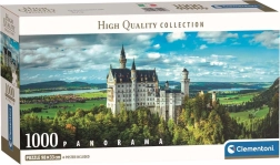 Panoramatické puzzle CLEMENTONI – zámek Neuschwanstein, 1000 dílků