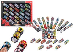 Sada autíček s pohonem - barevná kolekce 25 kusů