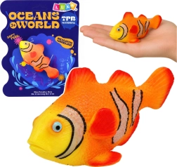 Gumová figurka klauna očkatého (břichatky) 10,5 cm