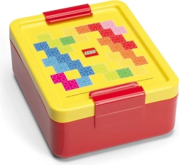 Lego box na svačinu červený/žlutý