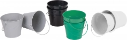 Classic World barevná kovová vědra, sada 8 ks