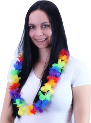 Náhrdelník Havaj barevné květy