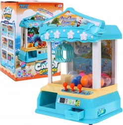 Dětský automat s chňapákem 3+ – stolní hra s kuličkami, panelem řízení a žetony