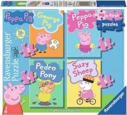 Moje první puzzle Peppa Pig 4v1 (2–5 dílků) RAVENSBURGER