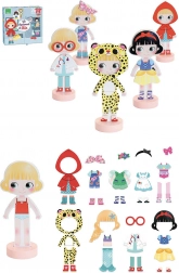 Vilac magnetické oblékací puzzle – designérka Mia, dřevěná panenka 22 cm