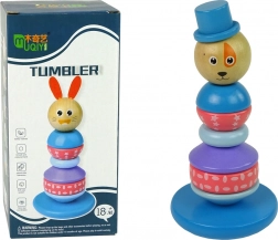 Dřevěná vzdělávací pyramida Pes s kloboukem