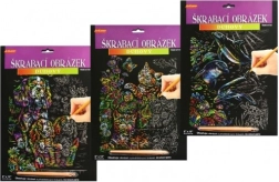 Škrabací obrázek duhový Psi 20x25 cm