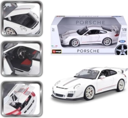 Kovový model Porsche 911 GT3 RS 4.0 1:18 – Bburago, bílý