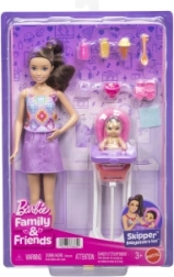 Barbie Skipper Babysitters – chůva s jídelní židličkou