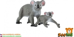 Koala s mládětem – sada 2 plastových figurek 4–6 cm