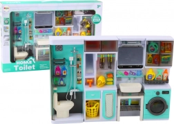 Dětský koupelnový set 4v1 – sprcha, toaleta, pračka a doplňky