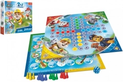 Stolní hra 2v1 Člověče, nezlob se! a závod se štěňaty PAW PATROL od Trefl