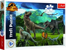 Trefl puzzle 100 dílků Jurassic World – dinosauří dobrodružství