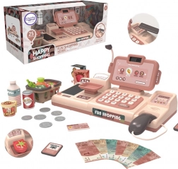 Woopie dětská pokladna se skenerem, váhou a mikrofonem + 25 doplňků