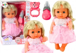 Panenka v Růžových Šatech s Doplňky a Zvuky