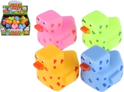 Gumová kačenka do vany v pixel stylu 5 × 7 cm