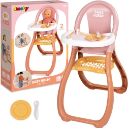 Smoby Baby Nurse jídelní židlička pro panenky