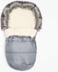 Zimní fusak s vlnou New Baby Lux Wool, grafitový