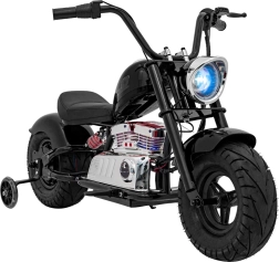 Dětská elektrická motorka chopper Warrior – černá