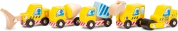 Sada dřevěných stavebních vozidel pro děti