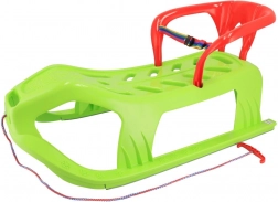Plastové sáňky s opěradlem Baby Mix Snow Star zelené