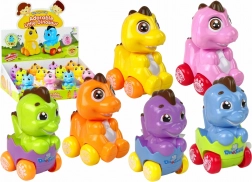 Natahovací dinosaurus v vajíčku na kolečkách