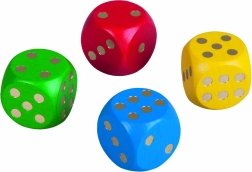 Detoa dřevěná hrací kostka