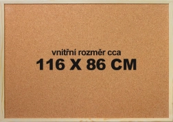 korková podložka na puzzle 116 × 86 cm s dřevěným rámem