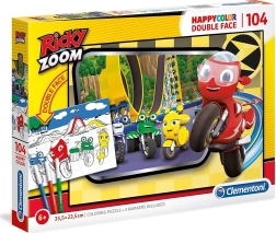 Clementoni oboustranné puzzle Ricky Zoom 104 dílků