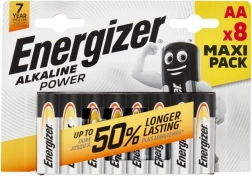 Alkalická baterie AA ENERGIZER Alkaline Power, 8 ks, blistr