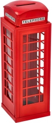 Pokladnička Britská Telefonní Budka Červená