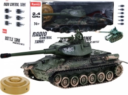 RC tank T-34 1:28 s IR bitvou, zvuky a světly