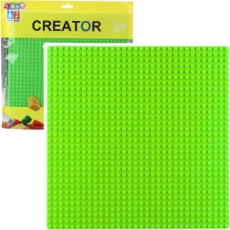 Konstrukční deska pro stavění kostek zelená 25,5x25,5 cm