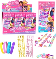 Kreativní DIY sada náramků s přívěsky a písmenky – 4 nastavitelné náramky