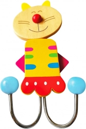dřevěný věšák kočička