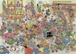 Puzzle JUMBO Jan van Haasteren – Člověče, nezlob se: bitva, 1000 dílků