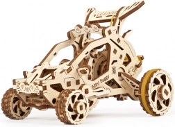Dřevěné mechanické 3D puzzle mini bugina UGEARS, 80 dílků