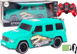 RC auto s dinosaury 1:10 zelené