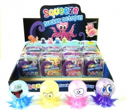 Žertovná mačkací chobotnice antistresová hračka