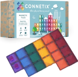 Connetix pastelové obdélníky – magnetické stavebnice 24 ks