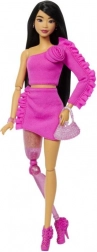 Barbie deluxe modelka v růžovém outfitu