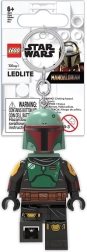 Lego Star Wars svítící přívěsek na klíče Boba Fett s LED