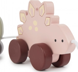 Tahací dřevěná hračka dinosauři Bieco