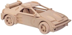 Dřevěné 3D puzzle sportovní auto Ferrari – velký model